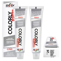Itely Kit c/2 Tintas Colorly 7C Louro Cinza 60 ml