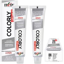 Itely Kit c/2 Tintas Colorly 8N Louro Claro 60 ml