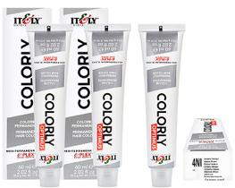 Itely Kit c/3 Tintas Colorly 4NI Castanho Intenso 60 ml