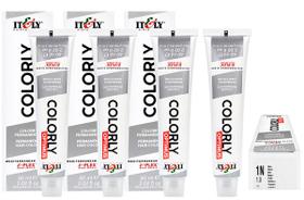 Itely Kit c/4 Tintas Colorly 1N Preto 60 ml Itely Kit c/4 Tintas Colorly 1N Preto 60 ml