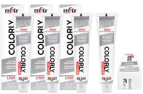 Itely Kit c/4 Tintas Colorly 7N Louro 60 ml