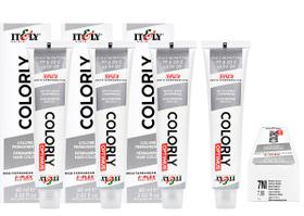 Itely Kit c/4 Tintas Colorly 7NI Louro Intenso 60 ml Itely Kit c/4 Tintas Colorly 7NI Louro Intenso 60 ml