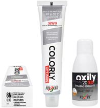 Itely Tinta Colorly 8NI Louro Claro Intenso 60g + Oxily 20 Volumes 60 ml