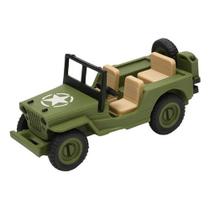 Item Decorativo Miniatura Jeep Militar Willys Verde Item Decorativo Miniatura Jeep Militar Willys Verde