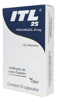 Itl Itraconazol 25mg Antifúngico 10 Cápsulas Para Cães Cepav Itl Itraconazol 25mg Antifúngico 10 Cápsulas Para Cães Cepav