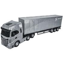 Iveco S-way Caminhão Carreta Com Baú Em Várias Cores 1/30 - Usual Brinquedos