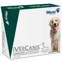 Ivercanis para carrapato, pulgas e sarna Ivercanis 3mg C/4 Comprimidos - World - Word