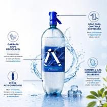 iX Soda Água Mineral Gaseificada 1,75L Importada da Argentina com Sifão