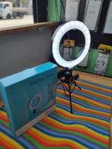 J.A Ring light tripé de mesa luz fria e luz quente