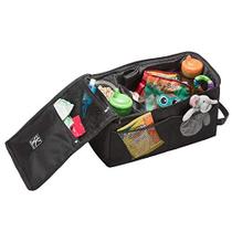 J.L. Childress Backseat Butler Car Organizer, Armazenamento para Bebidas Infantis, Lanches, Garrafas e Brinquedos. Inclui 2 cupholders e 10 bolsos laterais, portáteis e fáceis de limpar, pretos