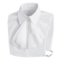Jabot de chiffon removível de estilo vitoriano falso para mulheres