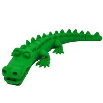 Jacaré Articulado em Impressão 3D para Decoração e Brinquedo Verde
