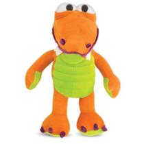 Jacaré de Pelúcia Laranja 37 cm Antialérgico