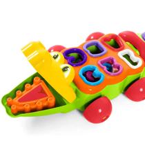 Jacaré Didático Com Blocos Para Bebê Encaixar Colorido TaTeTi