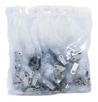 Jacaré para Crachá Clips com Alça Leitosa Transparente 100un