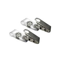 Jacaré para Crachá Clips com Alça Transparente 100un