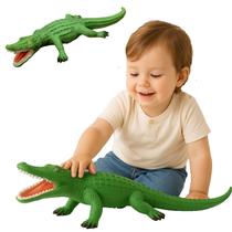 Jacare Vinil Brinquedo Infantil Grande Animal Atoxico Macio Jacare Vinil Brinquedo Infantil Grande Animal Atoxico Macio
