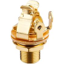Jack Conector Mono Dourado Para Violão Aço Nylon Guitarra P10