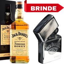 Jack Daniel's Honey 1L com Isqueiro Jack Recarregável Cromado
