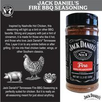 Jack Daniels Fire BBQ Dry Rub Tempero de Competição Receita Champion Lendários Churrasco para Defumar e Grelhar 170g