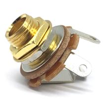 Jack Mono Guitarra / baixo p10 Saída Aberto Dourado MJ2GD