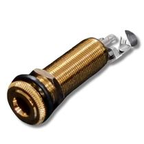 Jack P10 Blindado Baixo Guitarra Fêmea Metal Dourado Unidade Jack P10 Blindado Baixo Guitarra Fêmea Metal Dourado Unidade
