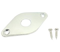 Jack plate canoa LOSANGO RETO para guitarra Cromada DOLPHIN Jack plate canoa LOSANGO RETO para guitarra Cromada DOLPHIN