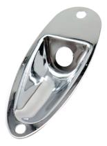 Jack plate canoa p/ guitarra ronsani p-10 strato cromo 669