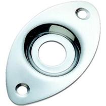 Jack Plate De Metal Custom Sound Oval Cromado Jack Plate De Metal Custom Sound Oval Cromado