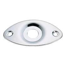 Jack plate dolphin oval guitarra cromado relevo canoa Jack plate dolphin oval guitarra cromado relevo canoa