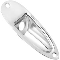 Jack Plate Estilo Canoa Cromado Para Guitarra Stratocaster Jack Plate Estilo Canoa Cromado Para Guitarra Stratocaster