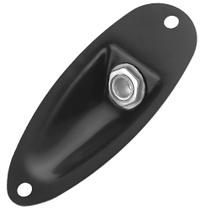 Jack Plate Estilo Canoa Preto + Conector P10 Para Guitarra Stratocaster Jack Plate Estilo Canoa Preto + Conector P10 Para Guitarra Stratocaster