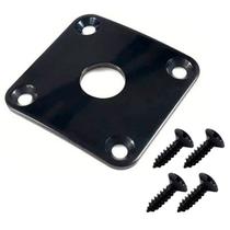 Jack plate GOTOH JCB-4 Quadrado preto guitarra baixo unidade