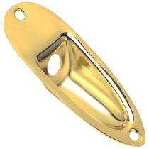 Jack Plate Metal Canoa Para Guitarra Stratocaster Dourado Jack Plate Metal Canoa Para Guitarra Stratocaster Dourado