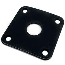 Jack plate metal quadrado curvado preto guitarra Les Paul Jack plate metal quadrado curvado preto guitarra Les Paul