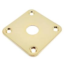 Jack plate metal quadrado reto dourado guitarra Les Paul Jack plate metal quadrado reto dourado guitarra Les Paul