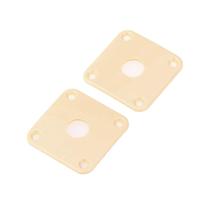 Jack Plate Musiclily Pro, quadrado curvo de plástico, Les Paul x2 Jack Plate Musiclily Pro, quadrado curvo de plástico, Les Paul x2