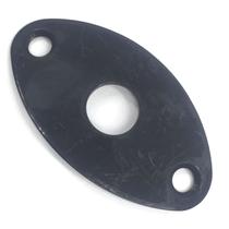Jack plate oval curvado Preto SPIRIT CJD guitarra unidade Jack plate oval curvado Preto SPIRIT CJD guitarra unidade