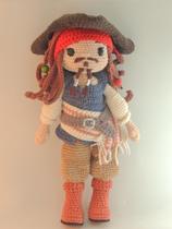 Jack Sparrow - Amigurumi 30cm - Mooli Wooli