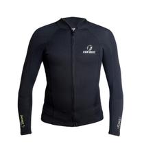 JACKET 1.5, Camiseta manga longa, neoprene 1.5mm, zíper frontal, braço strech