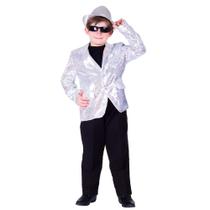 Jacket Dress Up America Sequin para crianças - festa de lantejoulas para meninos Jacket Dress Up America Sequin para crianças - festa de lantejoulas para meninos