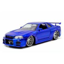 Jada car 1/24 brian's nissan skyline gt-r /r34/ candy blue 97173 Jada car 1/24 brian's nissan skyline gt-r /r34/ candy blue 97173