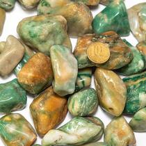 Jadeita Verde Rolada Natural 1kg - Pedras de 30 a 45mm Tipo B