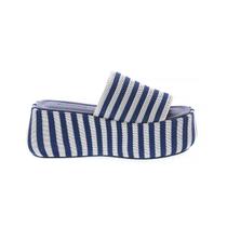 Jady - Tamanco Plataforma Tramado Azul Jady - Tamanco Plataforma Tramado Azul