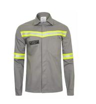 Jaleco antichamas cinza f. amarela ca 49169 commanders