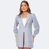 Jaleco Blazer Gabardine Manga Curta ISA