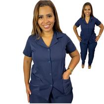 Jaleco Copeira 2 Bolso Frente Com Elastano Uniforme Resistente a Cloro Operacional Faxina Servente Limpeza Jaleco Copeira 2 Bolso Frente Com Elastano Uniforme Resistente a Cloro Operacional Faxina Servente Limpeza