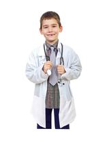 Jaleco de laboratório, uniformes naturais, para crianças, Soft Touch, 16/18 anos