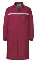 Jaleco de laboratório Yukirtiq para homens Workshop DIY Mechanic Burgundy M