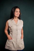 Jaleco Elisa - Areia - Estilo e Conforto